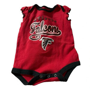 NFL girls 3-6 months Atlanta Falcons red onesie